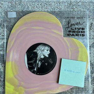 Taylor Swift - LOVER (Live From Paris) HEART SHAPED Vinyl LIMITED Edition
